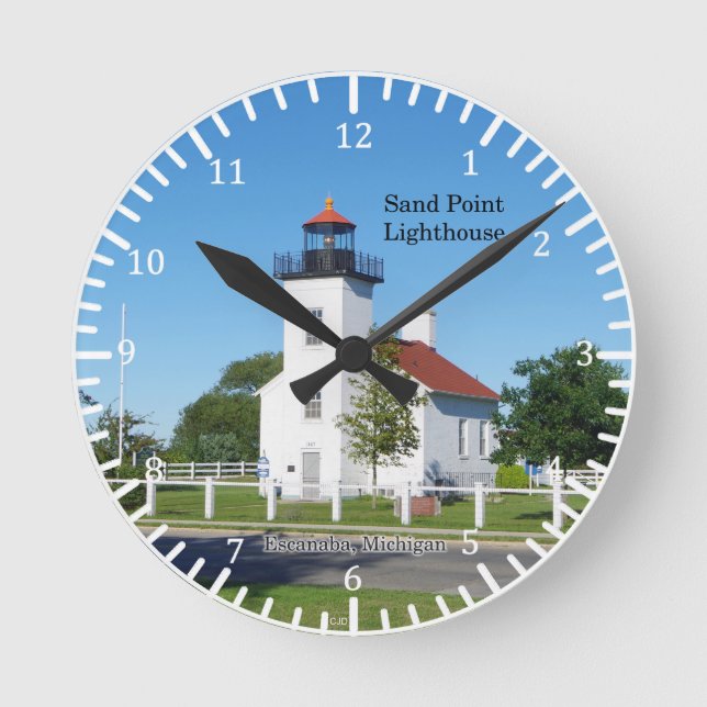 Ronde Horloge Sand Point Lighthouse Escanaba (Recto)