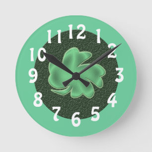 Ronde Horloge shamrock(trèfle)