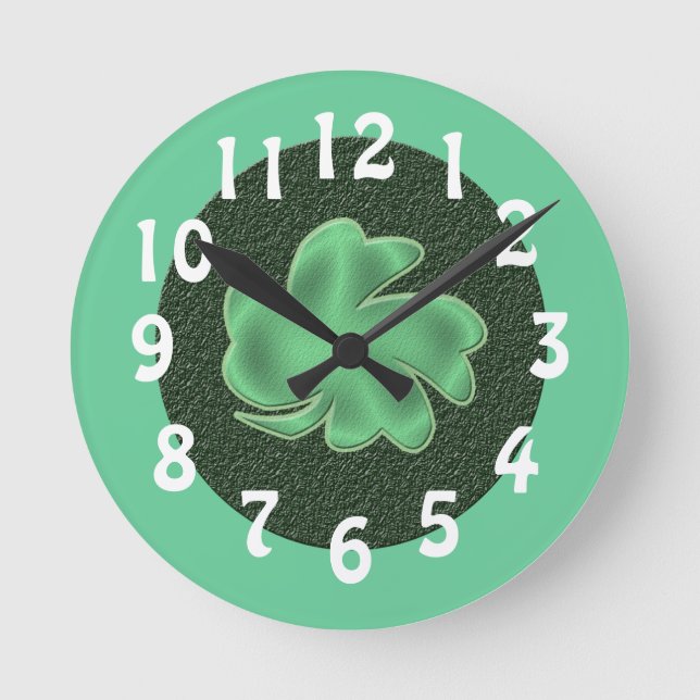 Ronde Horloge shamrock(trèfle) (Recto)