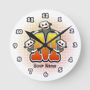 Ronde Horloge Singe Chaussette Monogram M