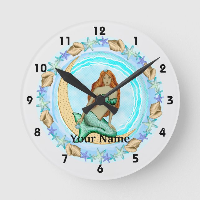 Ronde Horloge Sirène de Lune (Recto)