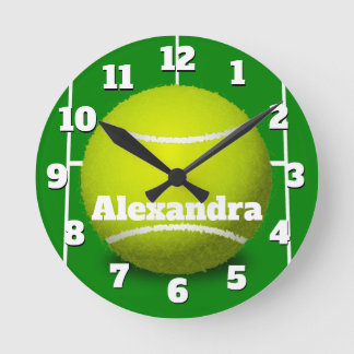 Ronde Horloge sportive de balle de tennis