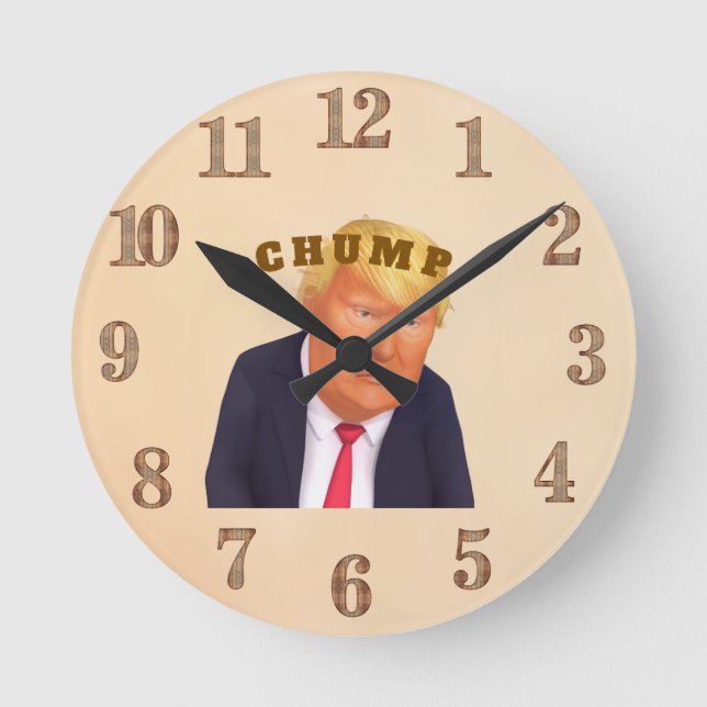 Ronde Horloge Trump/Crétin (Recto)