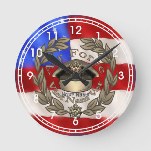 Ronde Horloge Vétéran de l'Air Force Vietnam