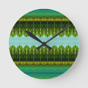 Ronde Horloge Vibrante Avec Vert Lime