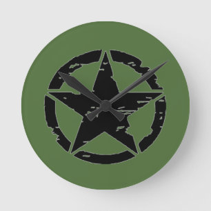Ronde Horloge vintage d'étoile