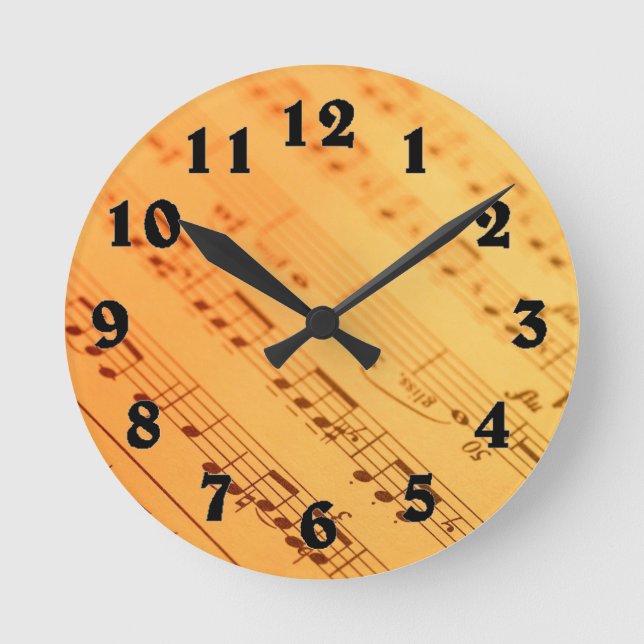 Ronde Horloge vintage sur papier (Recto)