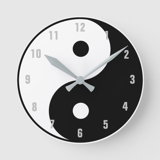 Ronde horloge YIN-YANG (Recto)