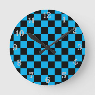 Ronde "Ichimatsu" À damiers horloge motif japonaise