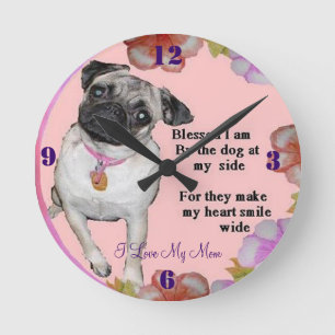 Ronde J'aime ma maman, horloge de carlin