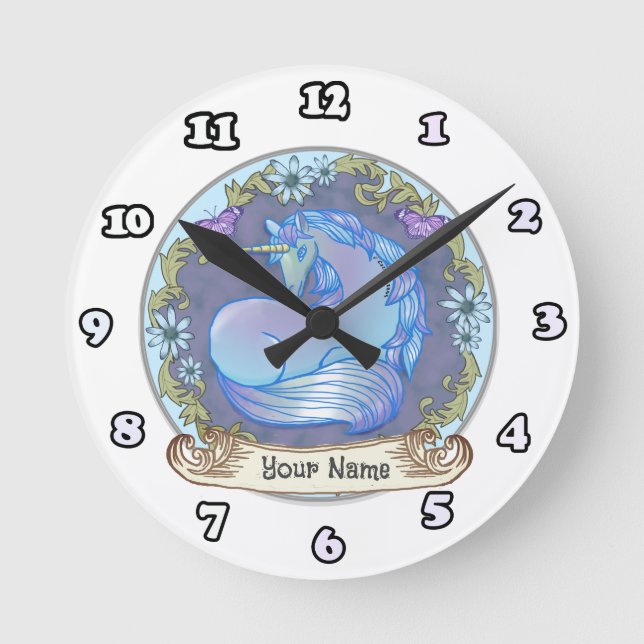 Ronde Jolie horloge licorne (Recto)