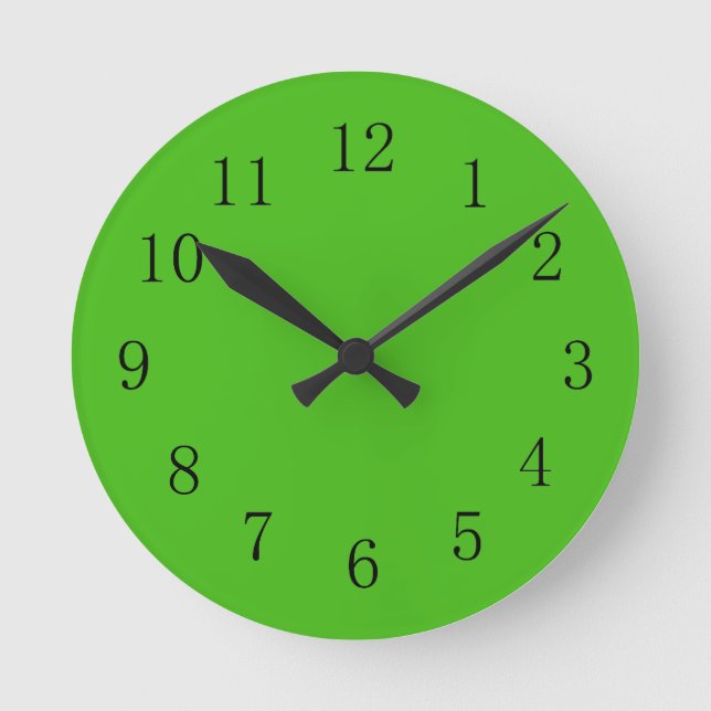 Ronde Kelly Green Wall Horloge (Recto)