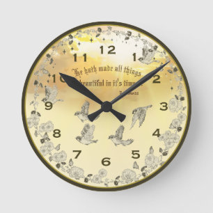 Ronde La Bible Verse Horloge - Il A Fait Toutes Les Chos