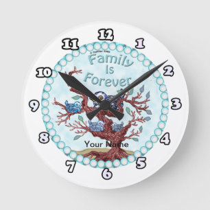 Ronde La famille est pour toujours horloge