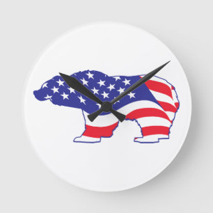 Ronde Mama Grizzlie - Horloge grizzly