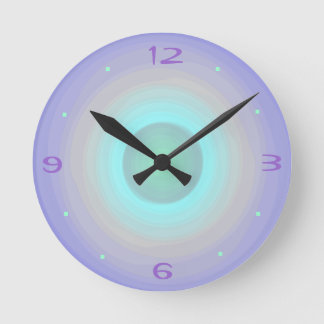 Ronde Mauve Rainbow Pastel > Horloge à motifs
