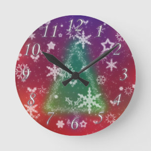 Ronde Merveilleuse Petite horloge de Noël