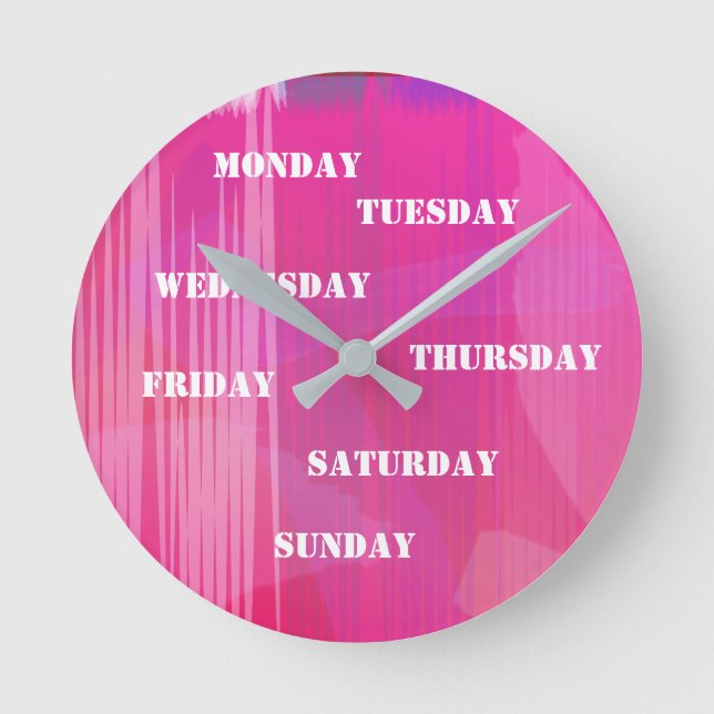 Ronde Musique Beat Red Wall Horloge (Recto)