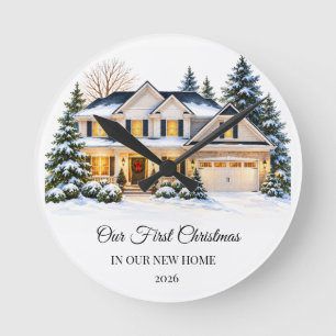 Ronde Notre première horloge de Noël pour une nouvelle m