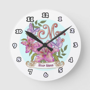 Ronde Papillon Lily Maman horloge