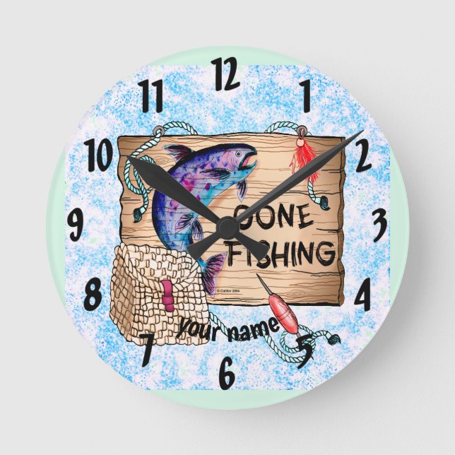 Ronde Parti pêcher  Horloge (Recto)