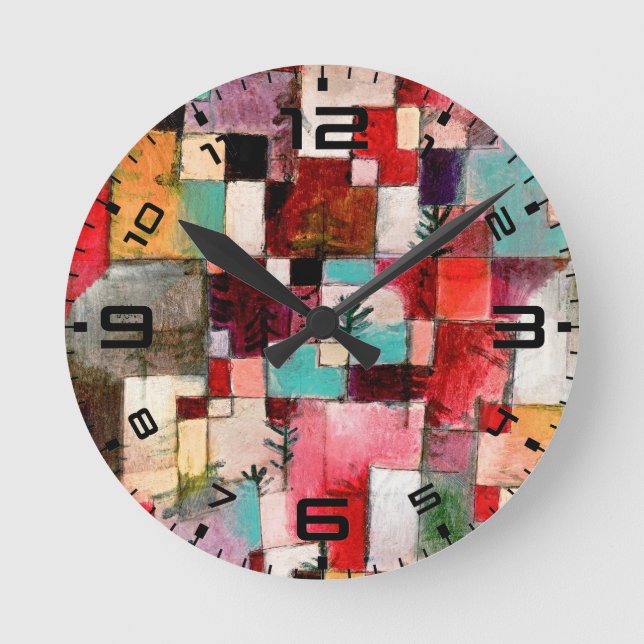 Ronde Paul Klee Rythmes Horloge Rond (Recto)
