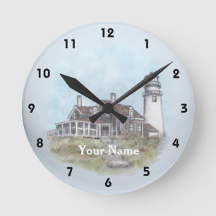 Ronde Phare de Cape Cod Horloge