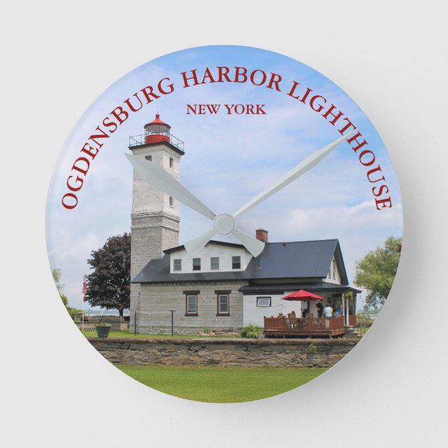 Ronde Phare du port d'Ogdensburg, horloge de New York (Recto)