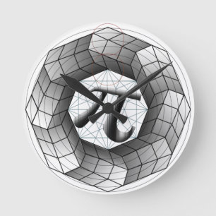 Ronde Pi Symbole ol graphique illusion optique Horloge p