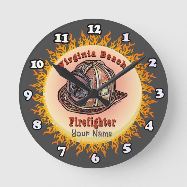 Ronde Pompier de Virginie Beach horloge (Recto)