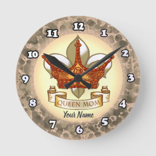 Ronde Queen Mom Horloge