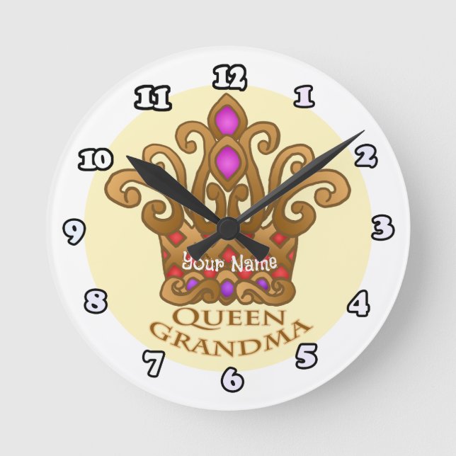 Ronde Reine grand-mère horloge  (Recto)