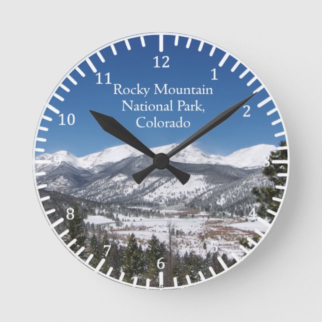 Ronde Rocky Mountain National Park, Colorado horloge (Recto)