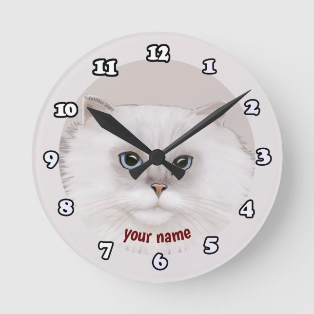 Ronde Rondo Perse Horloge Chat (Recto)