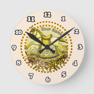 Ronde Roses Jaunes Horloge Cheval Rocse