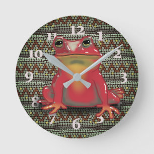 RONDE ROUGE NUMÉBÉ ROND HORLOGE