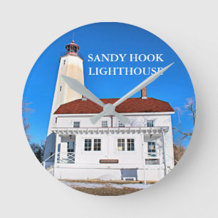 Ronde Sandy Hook Lighthouse, horloge du New Jersey
