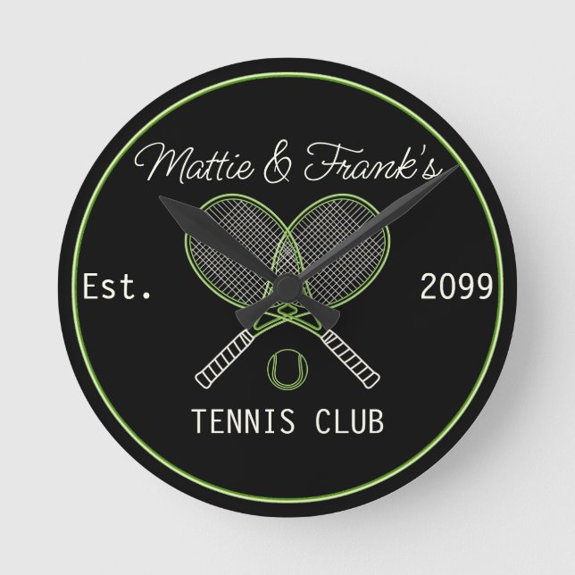 Ronde Tennis Club Bar Horloge (Recto)