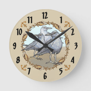 Ronde Trois mouettes horloge
