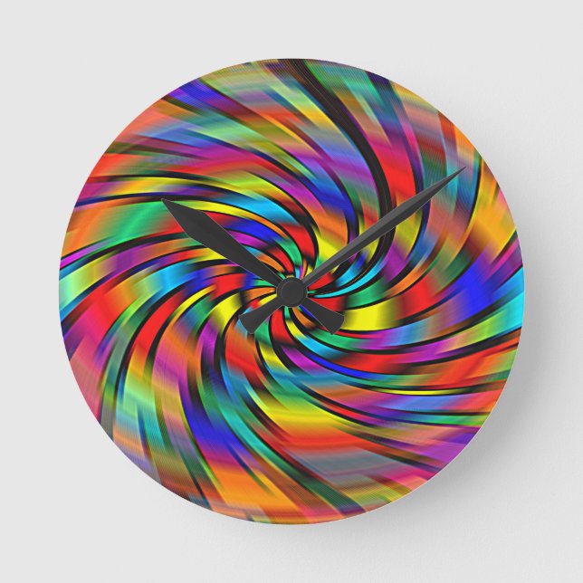 Ronde Une horloge colorée de soleil (Recto)