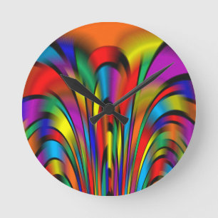 Ronde Une horloge d'intégration colorée