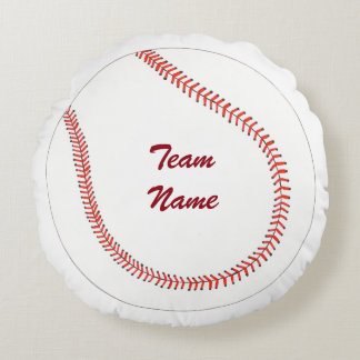 Ronds Ajouter un nom d'équipe Coussins de baseball perso