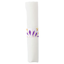 Illustration de ventilateur floral Bandes Napkin