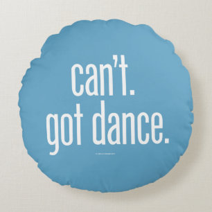Ronds Le titre ne peut pas. J'Ai La Danse. Coussins rond