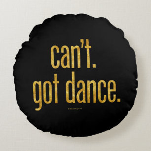 Ronds Le titre ne peut pas. J'Ai La Danse. Coussins rond