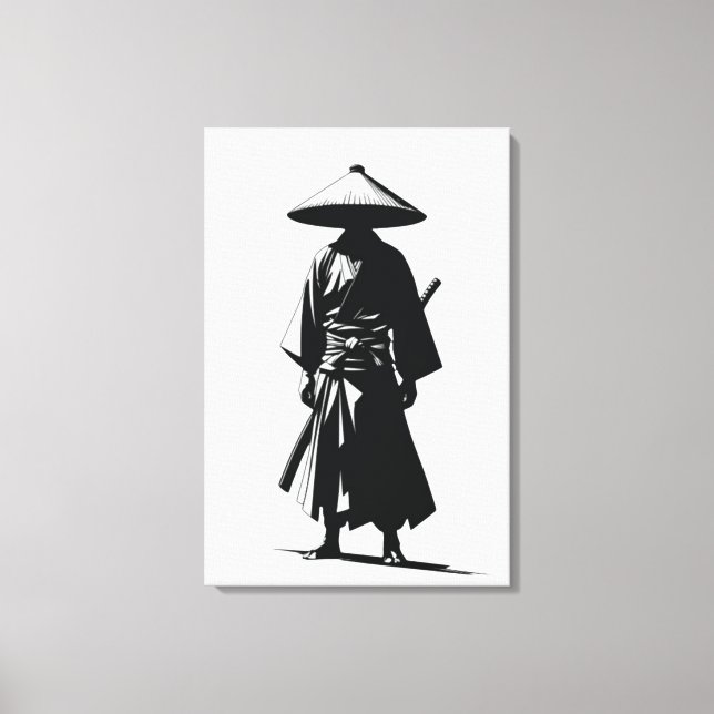 Ronin silencieux - Impression sur toile d'art mura (Recto)