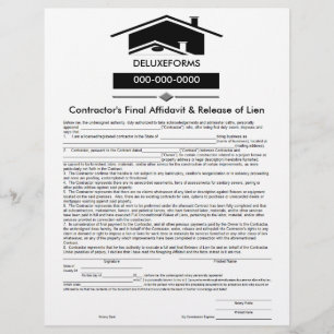 Roof noir Affidavit final et libération du Lien Fo