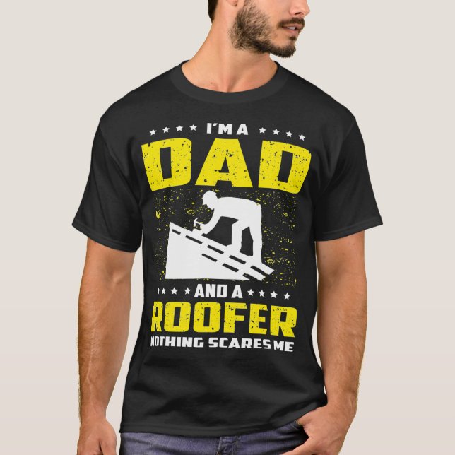 Roofer Papa Funny Tshirt cadeau pour la Fête des p (Devant)