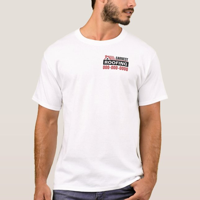 Roofing Light Colors T-Shirt (Devant)