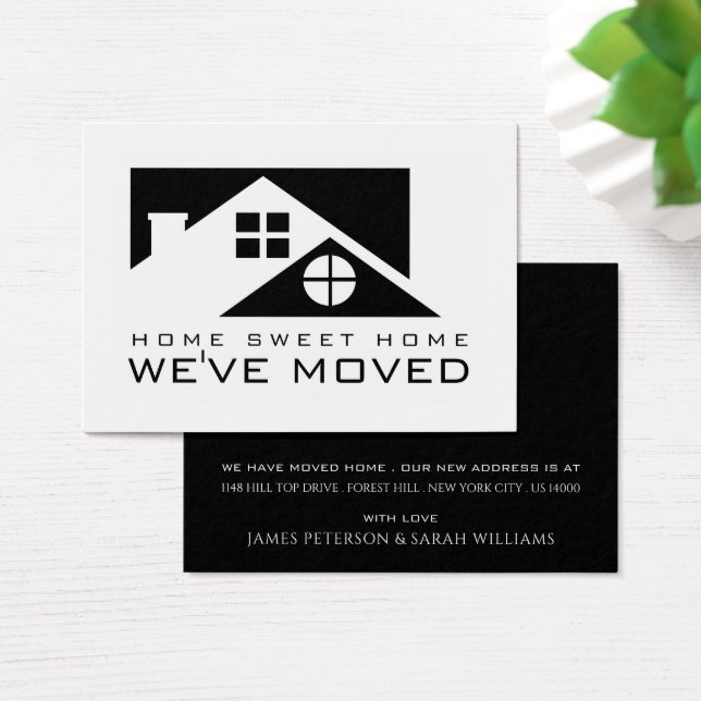 Rooftop noir, Carte de changement d'adresse (Bureau)